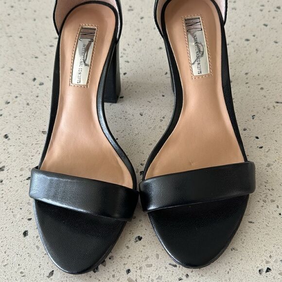 INC International Concepts Women’s Kivah Black Open Toe Sandals Block Heel 5.5M - Picture 12 of 12